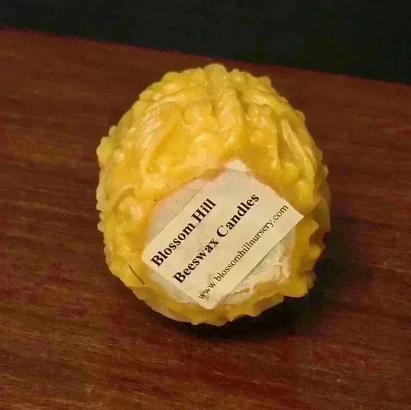 Blossom  Hill Nursery Handmade Beeswax Candle - Carved Egg - Picture 4 of 4